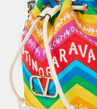 Valentino Garavani VLogo Mini canvas bucket bag