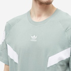 Adidas Men's Cutline T-Shirt in Silver Green