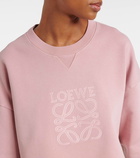 Loewe Anagram cropped cotton jersey sweatshirt