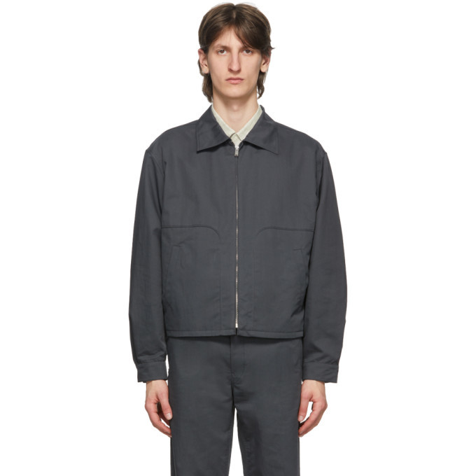 Photo: Lemaire Grey Boxy Blouson Jacket