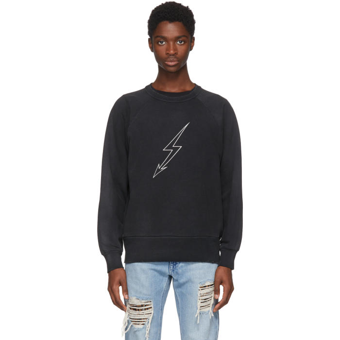 Photo: Givenchy Black Lightning World Tour Vintage Sweatshirt  