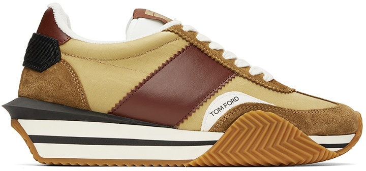 Photo: TOM FORD Beige James Sneakers