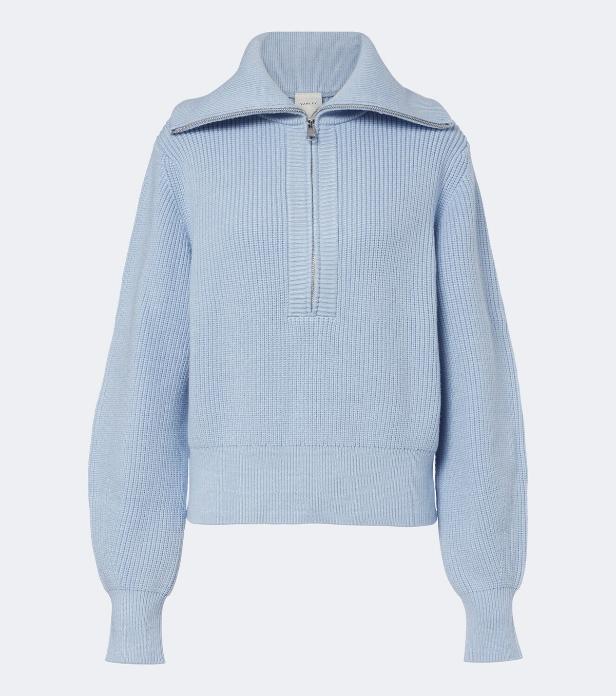 Varley Maura ribbed-knit half-zip sweater