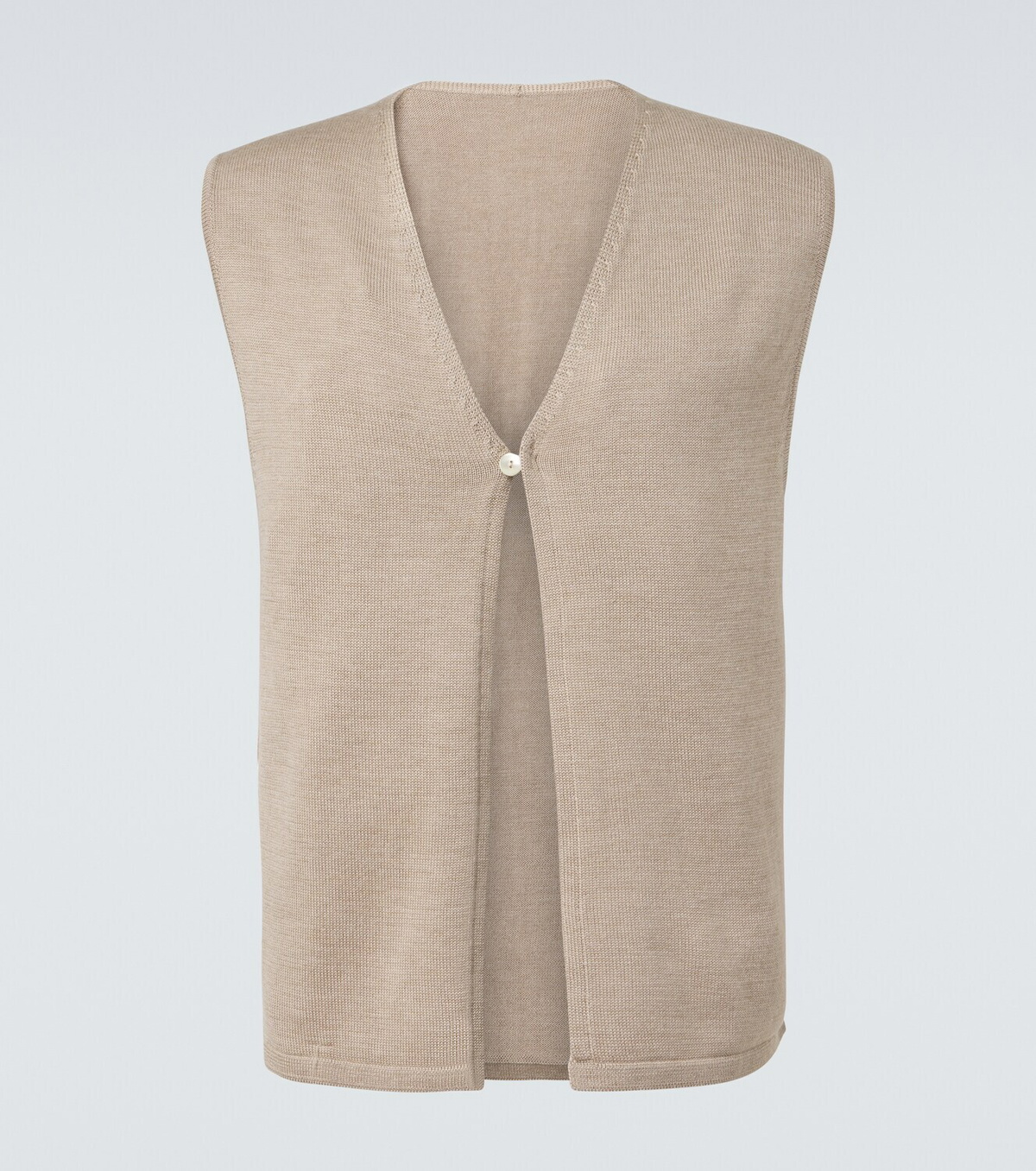 Stòffa Knitted wool and silk vest