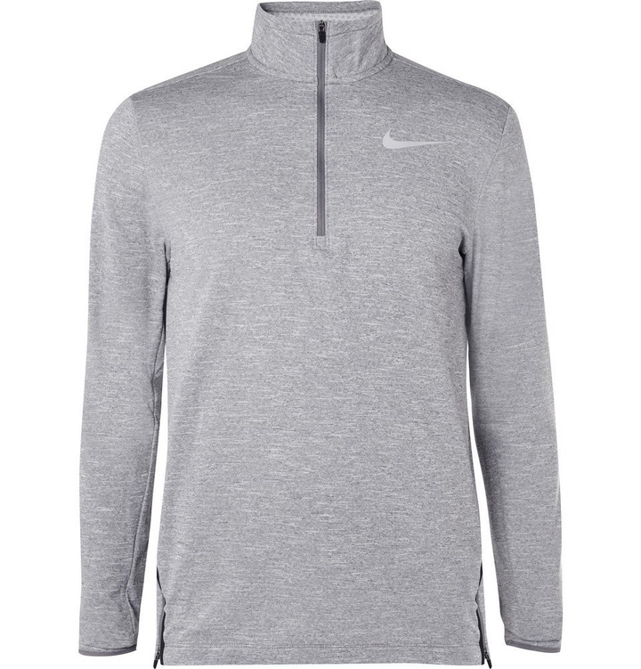 Photo: Nike Running - Element Mélange Therma-Sphere Dri-FIT Half-Zip Top - Men - Gray