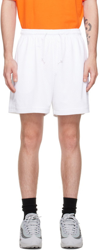 Photo: Nike White Embroidered Shorts