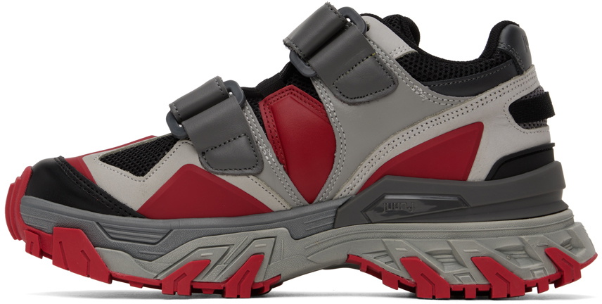 Juun.J Red Paneled Sneakers
