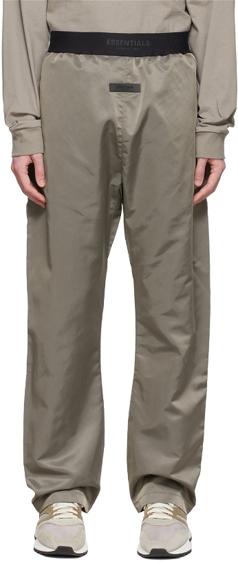 Photo: Fear of God ESSENTIALS Taupe Nylon Lounge Pants