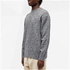 A.P.C. Men's Archie Wool Cashmere Crew Knit in Heathered Anthracite