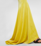 Norma Kamali Fishtail velvet gown