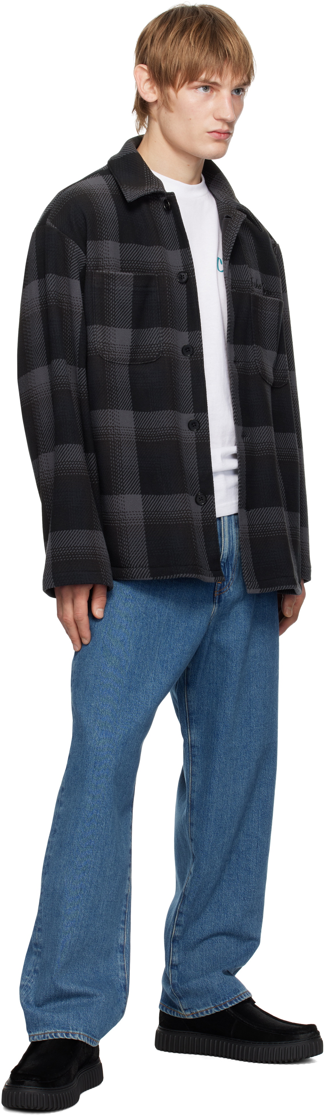 WACKO MARIA Gray Fleece Shirt Wacko Maria