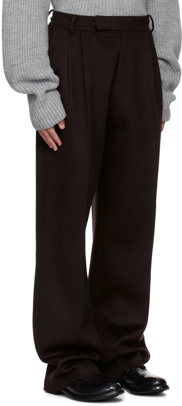 The Frankie Shop Purple Beo Wool Trousers