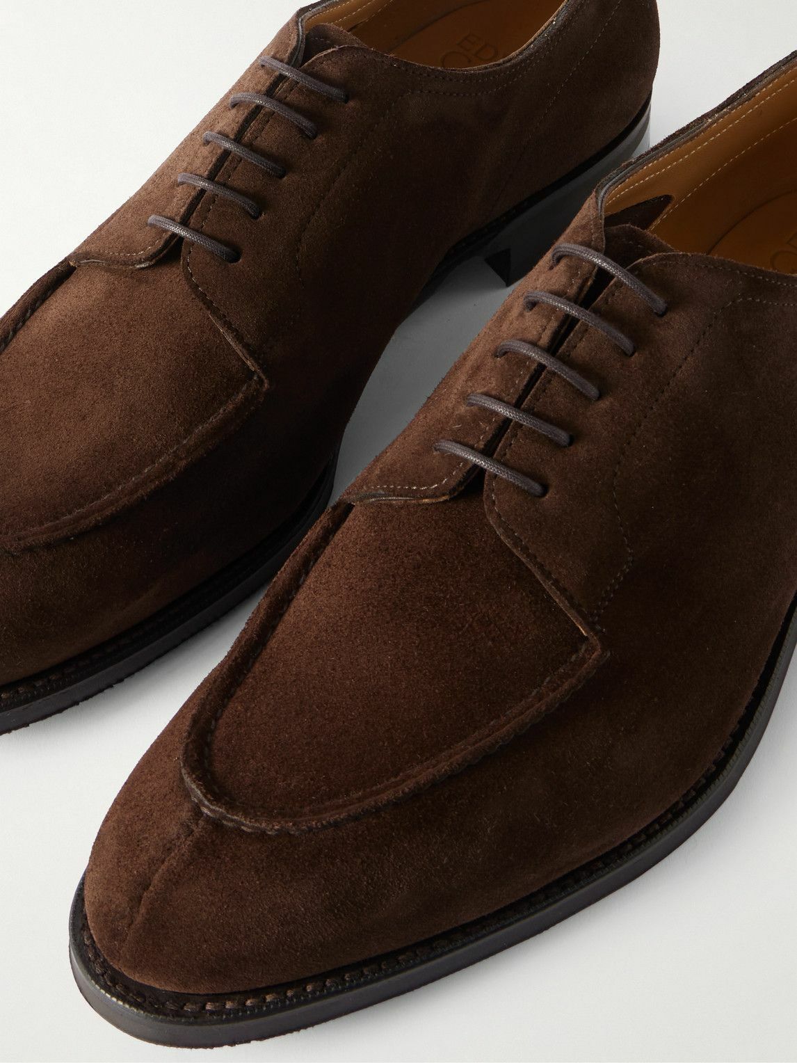 Edward Green - Dover Suede Derby Shoes - Brown