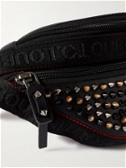 Christian Louboutin - Spiked Mesh-Trimmed Leather Belt Bag