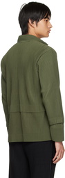 Homme Plissé Issey Miyake Khaki Cargo Sweater