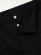 Rick Owens - Stefan Flared Grain De Poudre Wool Cargo Trousers - Black