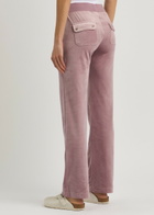 Juicy Couture Del Ray Logo-embroidered Velour Sweatpants Light Pink