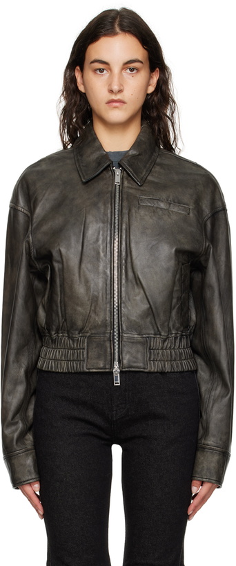 Photo: Han Kjobenhavn Black Cropped Leather Jacket