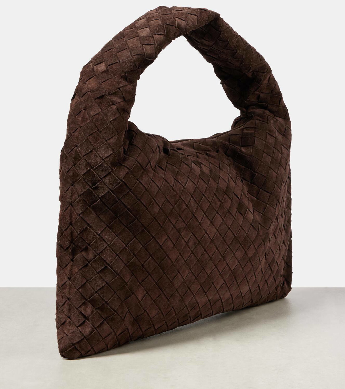 Bottega Veneta Hop Intrecciato Small suede tote bag Bottega