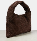 Bottega Veneta Hop Intrecciato Small suede tote bag