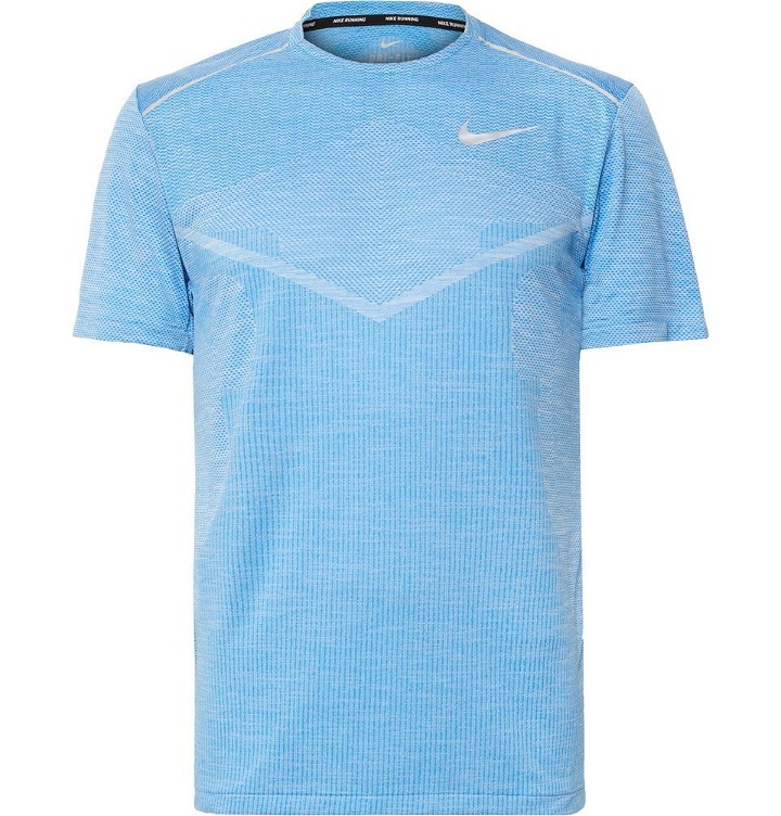Photo: Nike Running - Ultra TechKnit Running T-Shirt - Blue