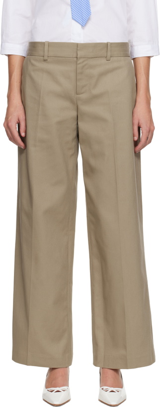 Photo: Sandy Liang Taupe Grandpa Trousers