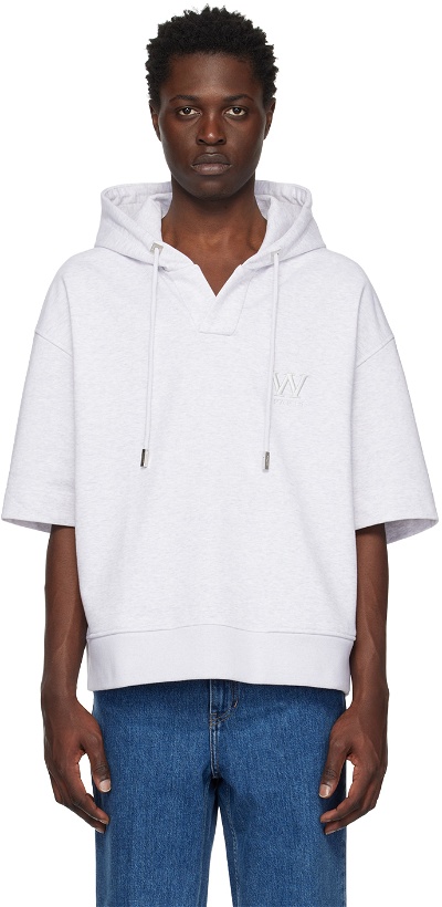 Photo: Wooyoungmi Gray Open Placket Hoodie