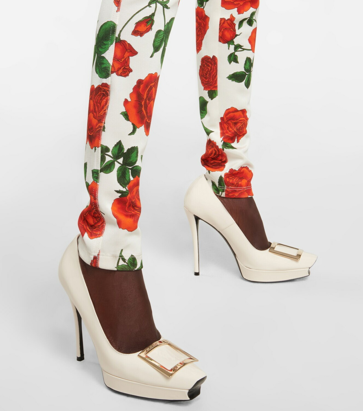 Roger Vivier Belle Vivier patent leather platform pumps