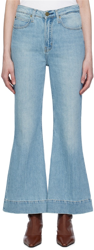 Photo: FRAME Blue 'The Extreme Flare Ankle' Jeans