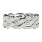 Maison Margiela Silver Curb Chain Ring