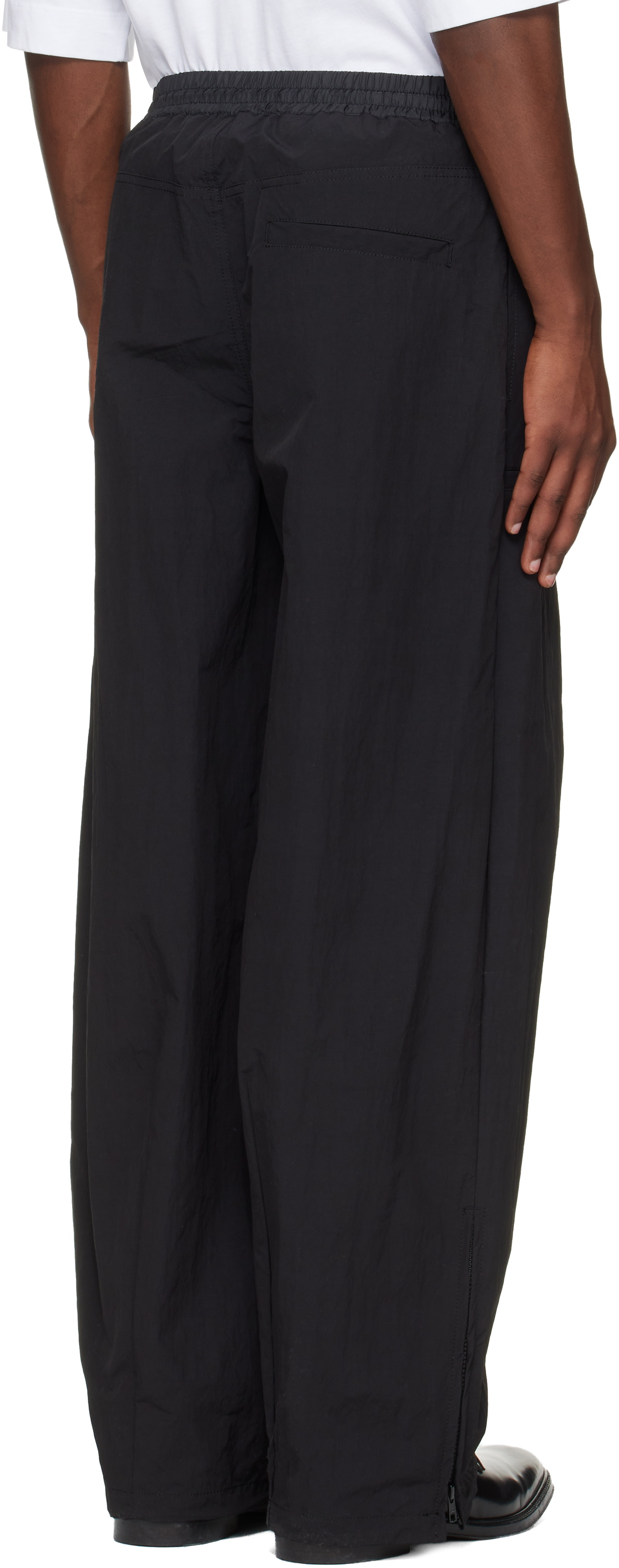 Toga Virilis Black Ripstop Trousers