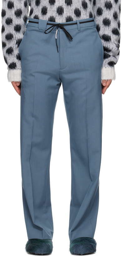 Photo: Marni Blue Drawstring Trousers