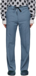 Marni Blue Drawstring Trousers