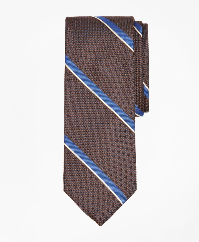 Photo: Brooks Brothers Men's Wide Stripe Tie | Brown