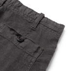 Hartford - Boys Ages 2 - 12 Linen-Chambray Drawstring Shorts - Men - Charcoal