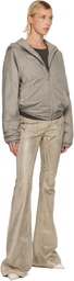 Rick Owens DRKSHDW Taupe Concordians Sealed Windbreaker Jacket