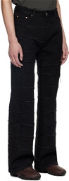 Andersson Bell Black New Patchwork Jeans