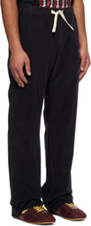Palm Angels Black Classic Logo Cord Travel Trousers