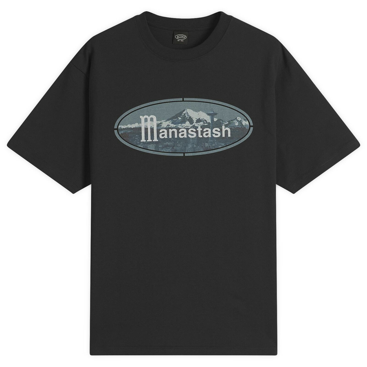 Manastash Men's Ridge Logo T-Shirt in Black