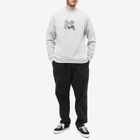 Skateboard Cafe Men's Dancing Crew Sweat in Heather Grey