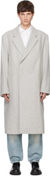 Hugo Gray Relaxed-Fit Coat