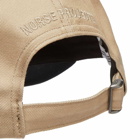 Norse Projects Men's Chainstitch Logo Twill Cap in Utility Khaki