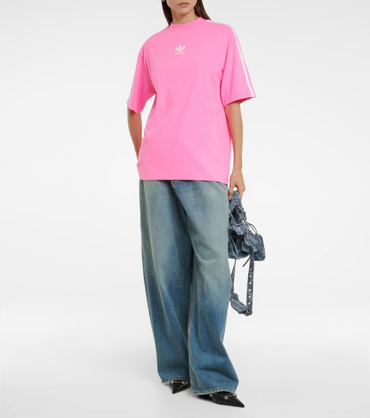 Balenciaga - x Adidas Logo cotton T-shirt Balenciaga