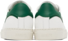 Axel Arigato White & Green Clean 90 Stripe Bee Bird Sneakers