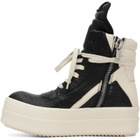 Rick Owens Black & Off-White Tower Mega Bumper Geobasket Sneakers