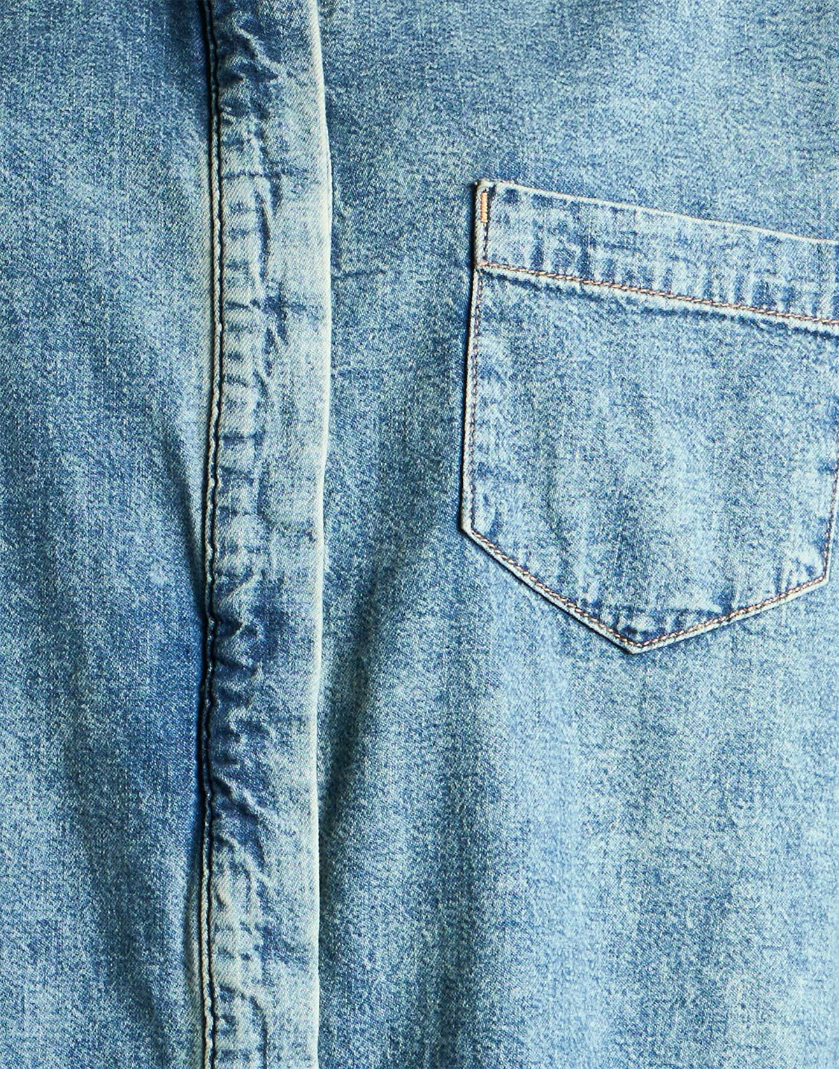 Good American Womens Denim shirt in Blue