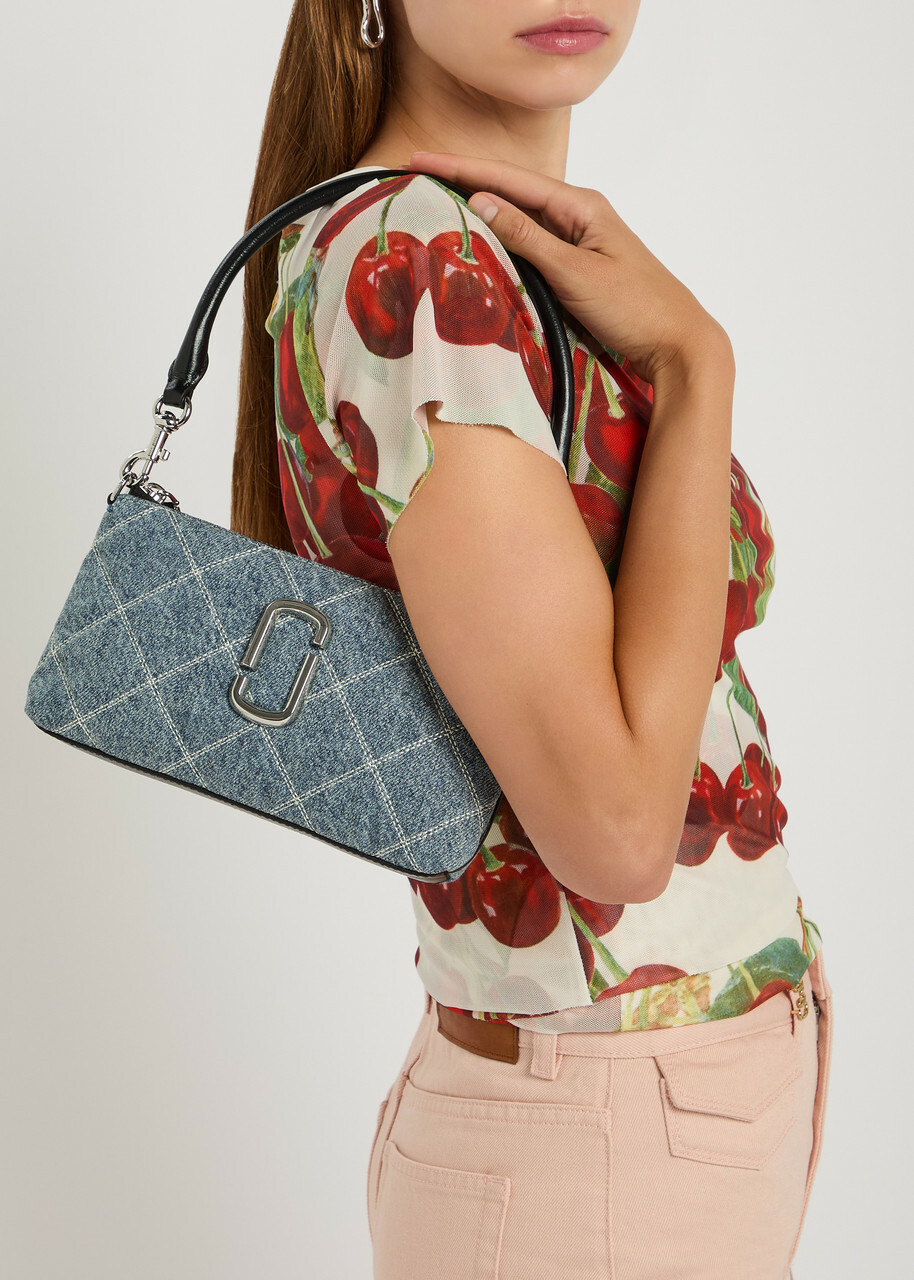 Marc Jacobs The Pochette Quilted Denim Shoulder bag - Blue - One Size