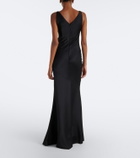 Safiyaa Mela embellished crêpe gown