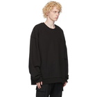 Juun.J Black Back Print Sweatshirt