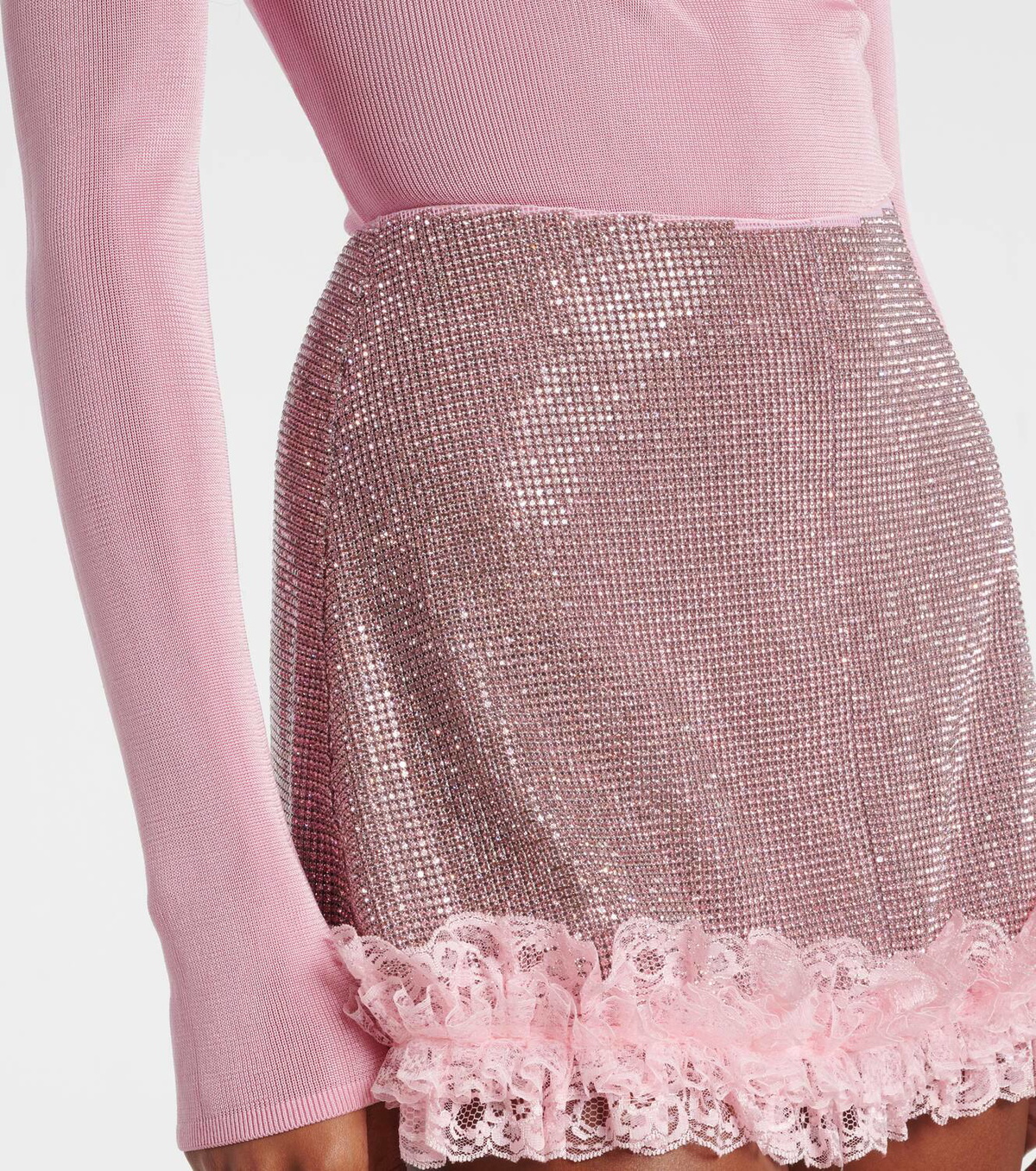 Self-Portrait x Christopher Kane cutout lace-trimmed bodysuit